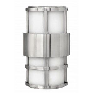 Hinkley Lighting 1908SS LED LED Wall Light, 8.5W Saturn 12.5"H x 7.25"W Outdoor   Stainless Steel