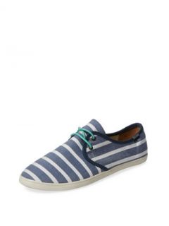 Canvas Striped Low Top Sneaker by Soludos