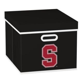 MyOwnersBox College STACKITS Stanford University 12 in. x 10 in. x 15 in. Stackable Black Fabric Storage Cube 12078 003CSTAN