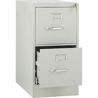 HON 510 Series 2 Drawer Vertical File Cabinet, Letter Size, Light Gray