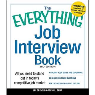 The Everything Job Interview Book Lin Grensing Pophal SPHR Paperback