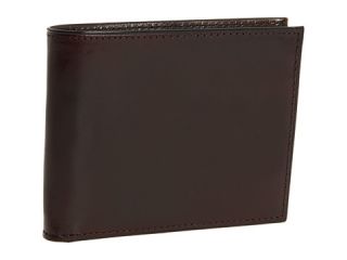 Bosca Old Leather Collection   Double ID Credit Wallet Dark Brown Leather