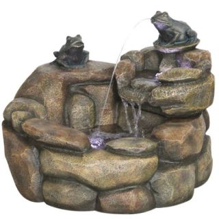 Rana Outdoor Resin Rock Fountain by Alfresco Home