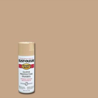 Rust Oleum Stops Rust 12 oz. Protective Enamel Gloss Sand Spray Paint (Case of 6) 7771830