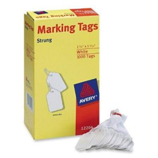 Avery Marking Tag   1.75" X 1.09"   1000/box   Cotton, Polyester   White (AVE12204)