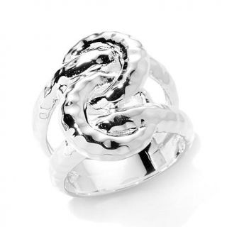 Sevilla Silver™ Double Loop Hammered Ring   7676655