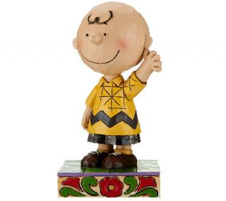 Jim Shore Peanuts 4 1/2 Good Man Charlie Brown Figurine —