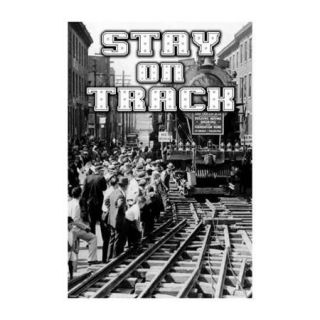 Stay On Track Print (Canvas Giclee 20x30)