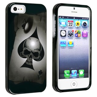 BasAcc Spade Skull Snap on Case for Apple iPhone 5