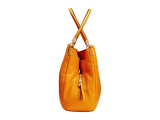 Coach Madison Leather Small Phoebe Shoulder Bag Light Bright Mandarin