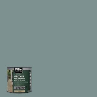 BEHR Premium 8 oz. #SC119 Colony Blue Solid Color Weatherproofing All In One Wood Stain and Sealer Sample 501116