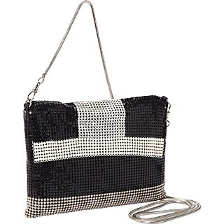 Whiting and Davis Graphic Mixed Mesh Crossbody