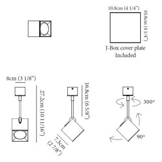 Dau Spot 1 Light Flush Mount by Zaneen Lighting