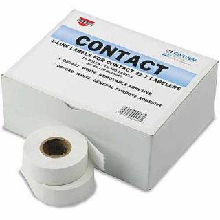 Garvey One Line Pricemarker Removable Label, 7/16" x 13/16", WE, 1200/Roll,16 Rolls/Box
