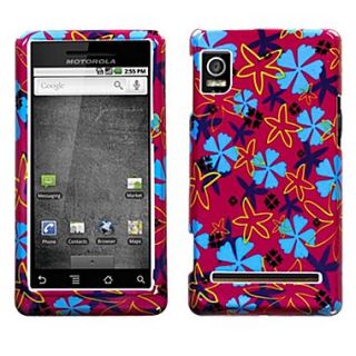 Insten Protector Case For Motorola A955 Droid 2/R2D2 Droid, Flower Flake
