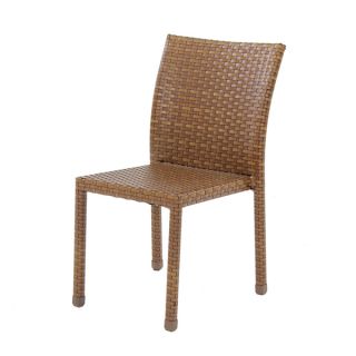 Panama Jack St Barths Brown Stackable Side Chair