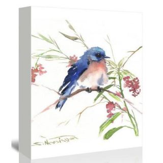 Americanflat Blue Bird 8 Painting Print on Gallery Wrapped Canvas