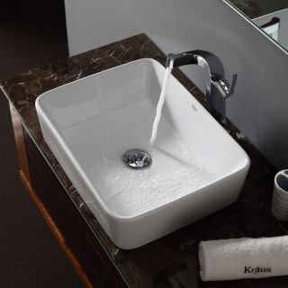 Kraus Bathroom Combos Single Hole Waterfall Typhon Faucet and Bathroom