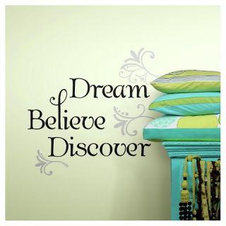 RoomMates Dream Believe Discover Peel & Stick Wall Decals
