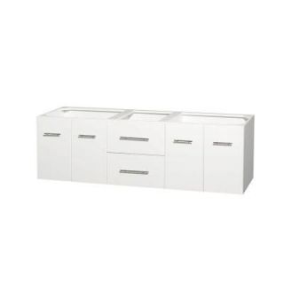 Wyndham Collection Centra 71 in. Double Vanity Cabinet Only in White WCVW00972DWHCXSXXMXX
