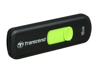 Transcend JetFlash 500 16GB USB 2.0 Flash Drive (Green) Model TS16GJF500