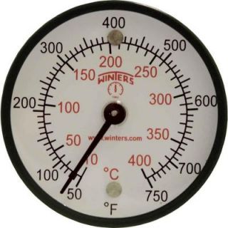 Winters Instruments TMT Series 2 in. Black Steel Case Surface Magnet Thermometer with Temperature Range of 50 750°F/C TMT7409