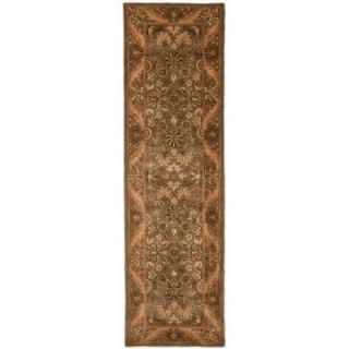 Safavieh Antiquity Olive/Gold 2 ft. 3 in. x 12 ft. Runner AT52A 212