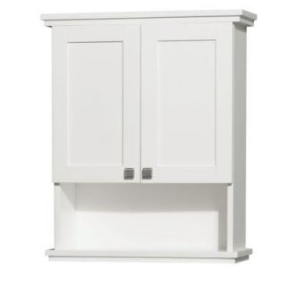 Wyndham Collection Acclaim 25 in. W x 9.125 in. D x 30 in. H Wall Cabinet in White WCV8000WCWH