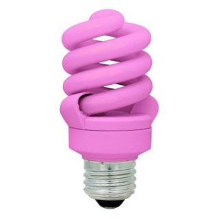 TCP 14 Watt (60W) Pink CFL Light Bulb (2 Pack) DISCONTINUED 14FSPINKYOW