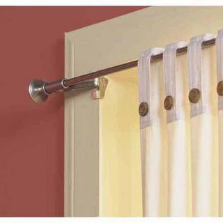Levolor kirsch 7004244450 Satin Nickel Levolor Twist and Fit Tool Less Curtain Ro