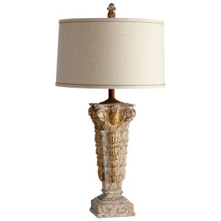 Cyan Design Uma Golden Aged Wood Roxbury Table Lamp   15655073