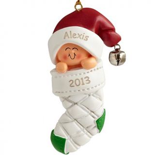 Personal Creations Baby in Stocking Ornament   7315410