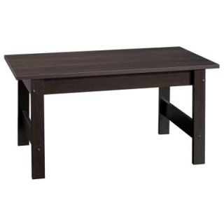 SAUDER Beginnings Collection Rectangle Coffee Table in Cinnamon Cherry 414291