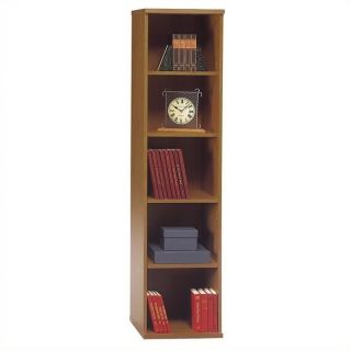 Bush BBF Series C 18W 5 Shelf Bookcase in Natural Cherry   WC72412