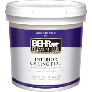 BEHR Premium Plus 2 gal. Flat Interior Ceiling Paint 55802