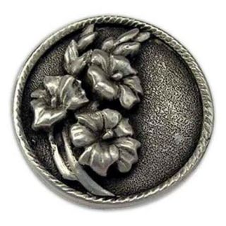 Gladiolas lft knob (Set of 10) (Black with Chocolate)