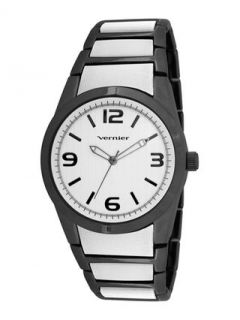 Womens Black & White Watch by Vernier Watches
