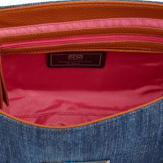 Sharif Embroidered Flap Turn Lock Shoulder Bag   7977854