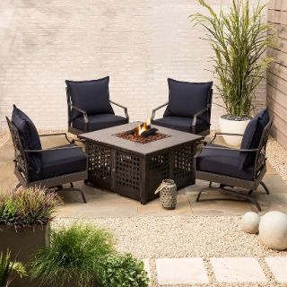 add to registry for Harper 5 Piece Metal Patio Fire Pit Set add to