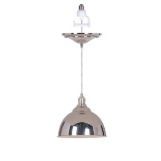 Home Decorators Collection Canady 1 Light Polished Nickel Instant Pendant with Conversion Adapter 2166100220