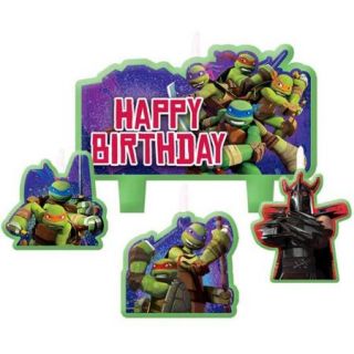 Ninja Turtles Mini Molded Birthday Candles (4 Pack)   Party Supplies