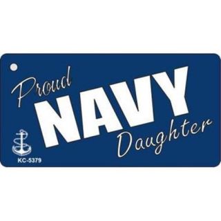 Smart Blonde KC 5379 Proud Navy Daughter Key Chain