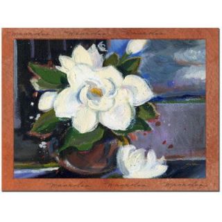 Trademark Fine Art 18 in. x 24 in. White Magnolia Canvas Art SG023 C1824GG