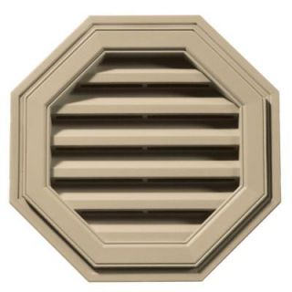 Builders Edge 18 in. Octagon Gable Vent in Light Almond 120011818013