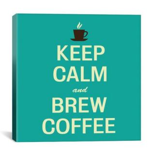 iCanvas Keep Calm and Brew Coffee II Textual Art on Canvas