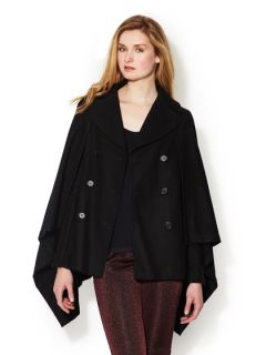 Double Breasted Wool Cape Coat by BCBGMAXAZRIA