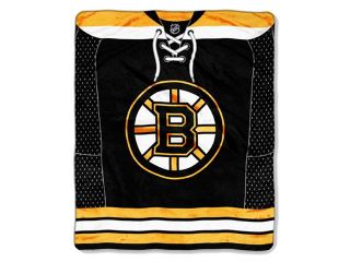 Boston Bruins NHL Royal Plush Raschel Blanket (Jersey Series) (50x60")"