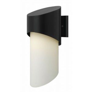 Hinkley Lighting 2064SK LED LED Wall Light, 15W Solo 16.75"H x 7"W Outdoor   Satin Black