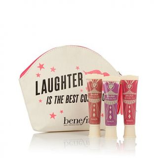 Benefit Ultra Plush Lip Gloss Trio with "Laughter is the Best Cosmetic" Bag   7783607