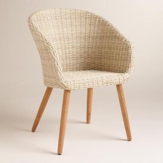 All Weather Wicker Sanya Tub Dining Chairs Set of 2